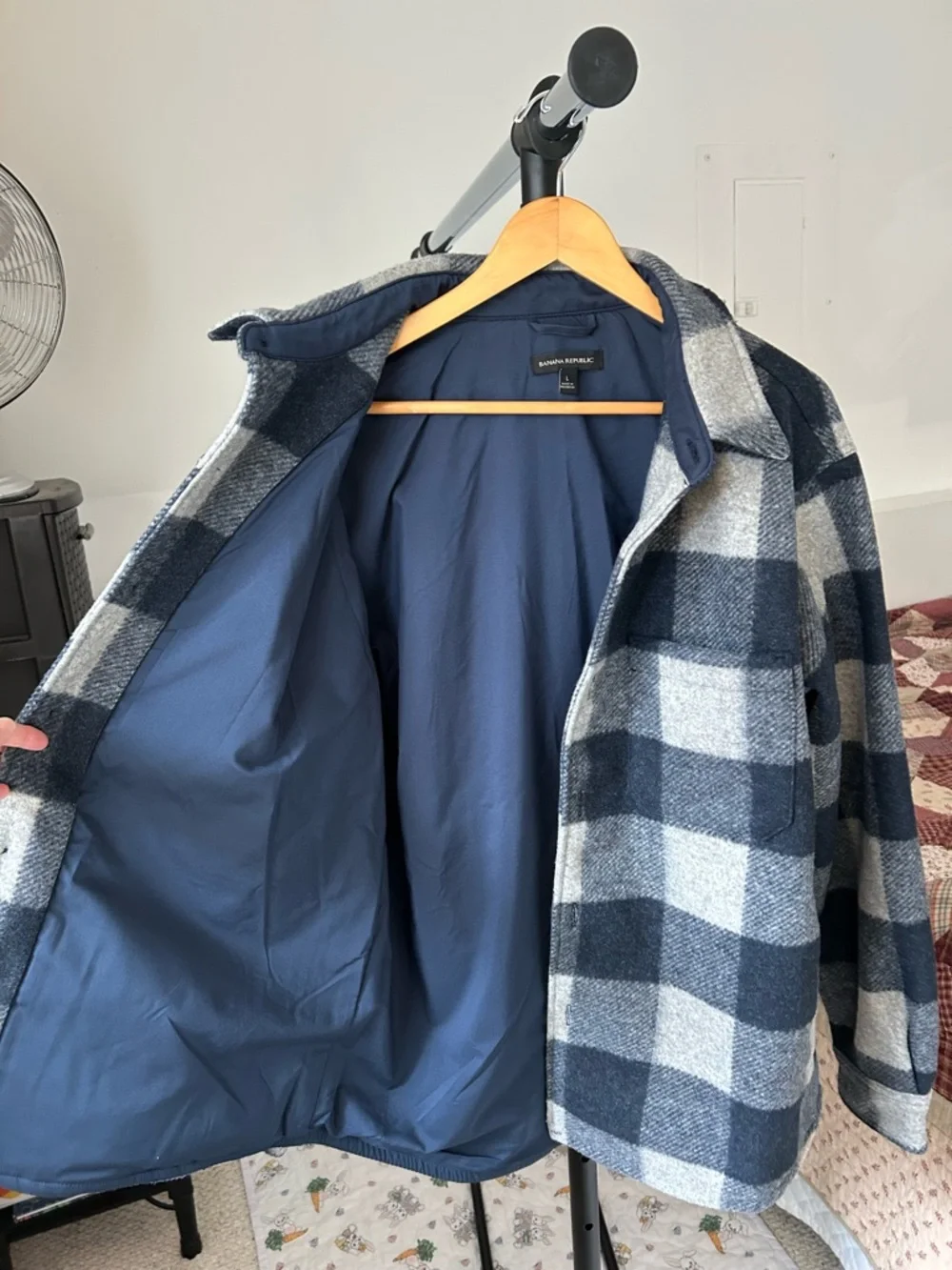 Banana Republic Plaid Shirt Jacket Shacket Men’s Large